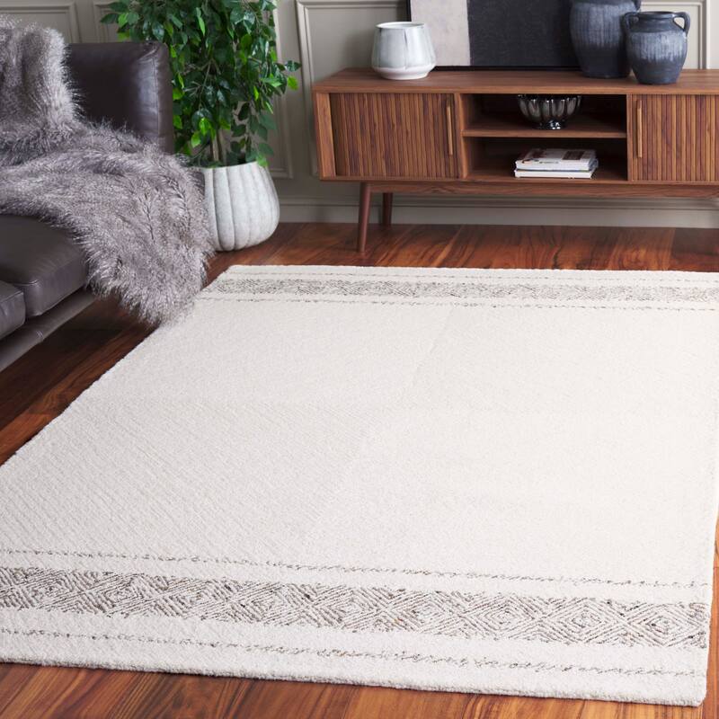 SAFAVIEH Handmade Kenya Begona Southwestern Wool Rug - 3' x 5' - Ivory