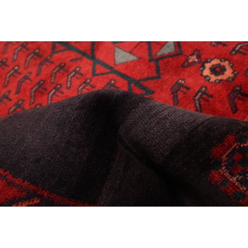 ECARPETGALLERY Hand-knotted Konya Anatolian Black, Red Wool Rug - 4'8 x 12'10