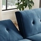 preview thumbnail 18 of 39, Modern Futon Sofa Bed, Convertible Sleeper Sofa with Tapered Wood Legs, 78.35" W, Small Split Back Sofa for Living Room