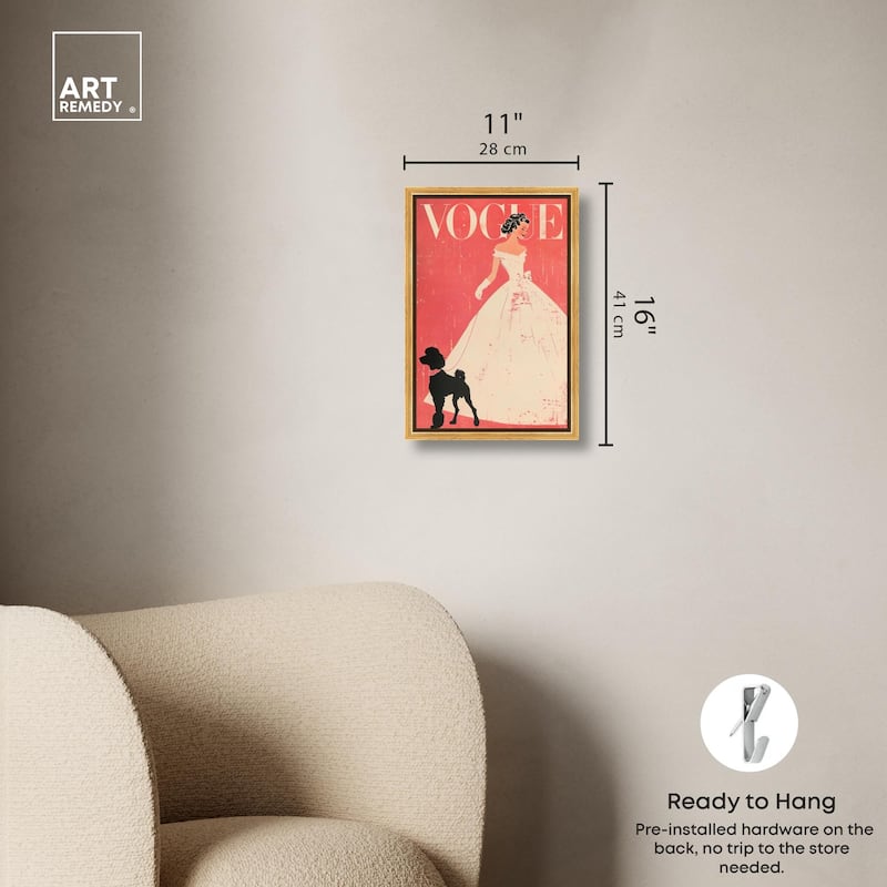 Red and Ivory Cover Canvas by Art Remedy