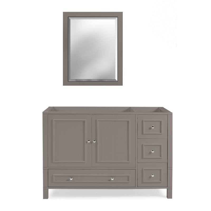 Williamsburg 2pc Wooden Bathroom Vanity Set with 48"L Bathroom Vanity and a Mirror