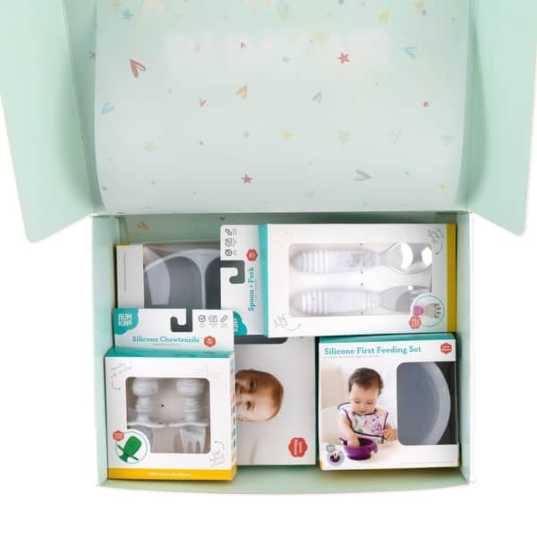 slide 1 of 1, Growing With Bumkins Silicone Set: Marble