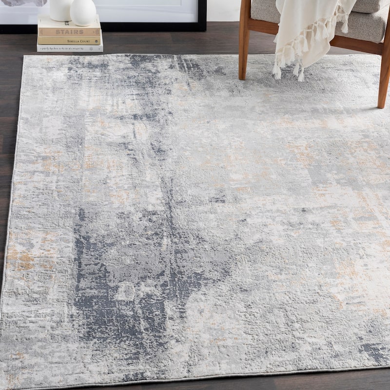 Uttermost Paoli Grey Abstract Rug