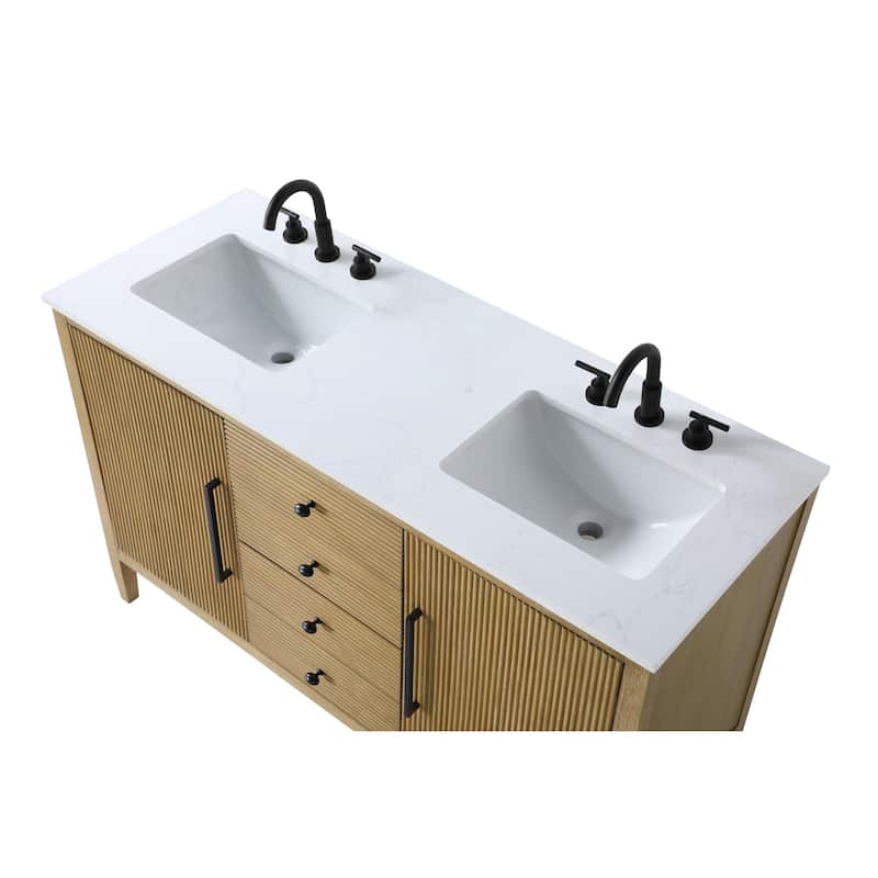 Elegant Lighting VF29654D Blakely 54" Free Standing Double Basin