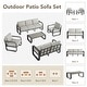 preview thumbnail 12 of 122, Spruce & Spring Outdoor Patio Furniture Set Aluminum Sofa Accent Chair