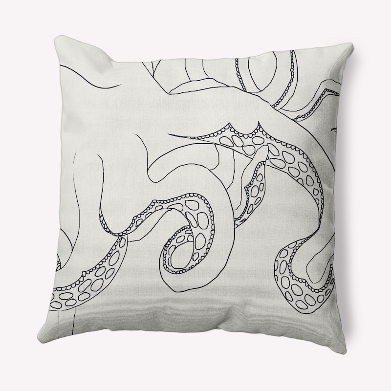 Gus Nautical Indoor/Outdoor Throw Pillow - White - 18" x 18"
