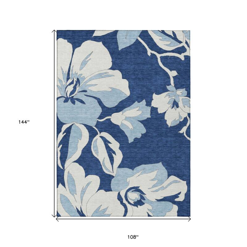 HomeRoots Floral Transitional Rectangle Outdoor Rug
