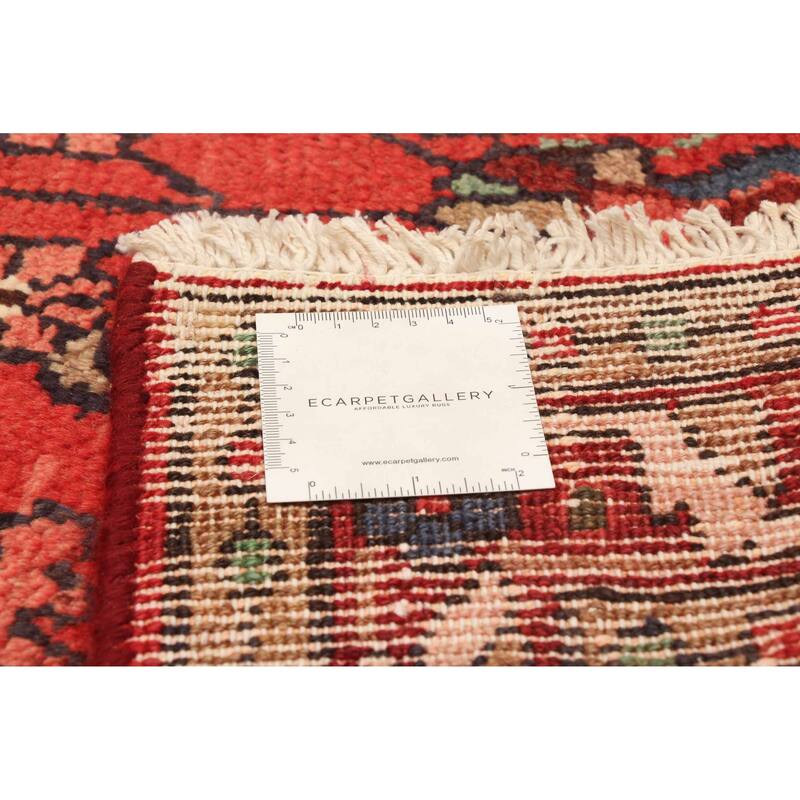 ECARPETGALLERY Hand-knotted Andelz Red Wool Rug - 3'6 x 9'9