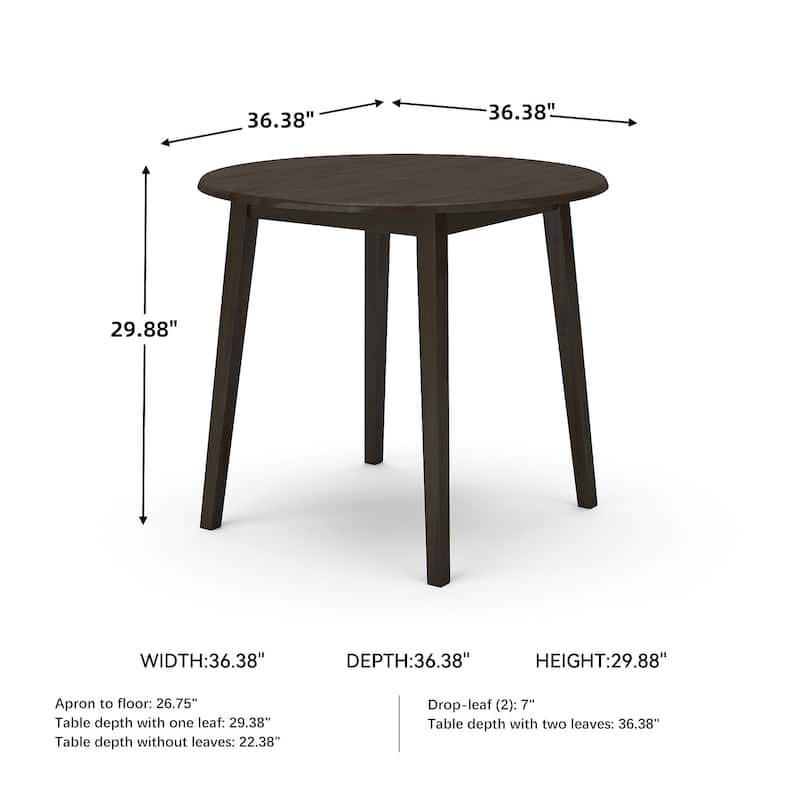 Hammis Round Drop Leaf Table