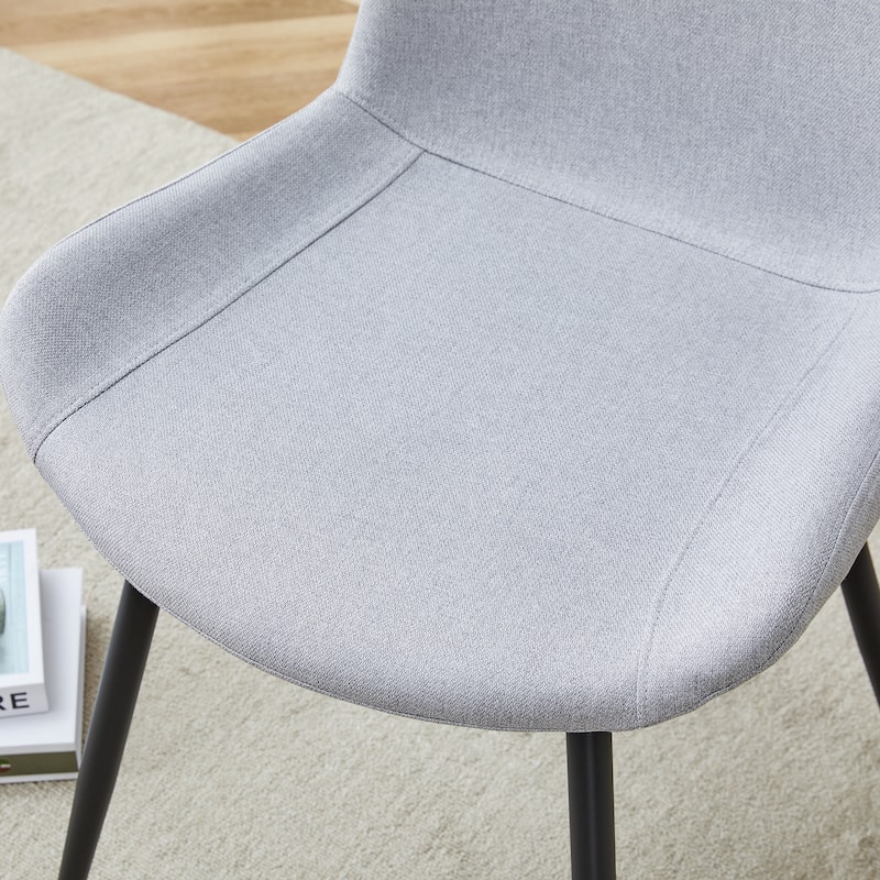 Comfortable Linen-Cotton Dining Chair Set - Four Pieces