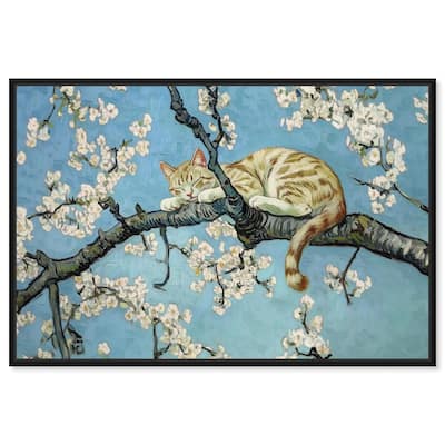 Autumn Blossom Kitten Canvas by Art Remedy