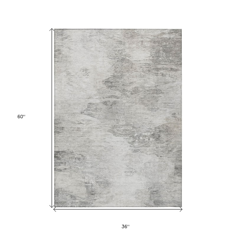 HomeRoots Abstract Transitional Rectangle Outdoor Rug