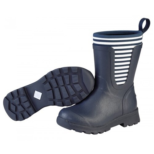 Muck Boots Navy/White Stripe Women's Cambridge Mid Boot - Size 9
