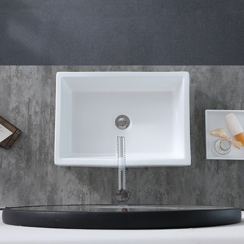 Bathroom Above Counter Ceramic Vessel Vanity Sink Art Basin