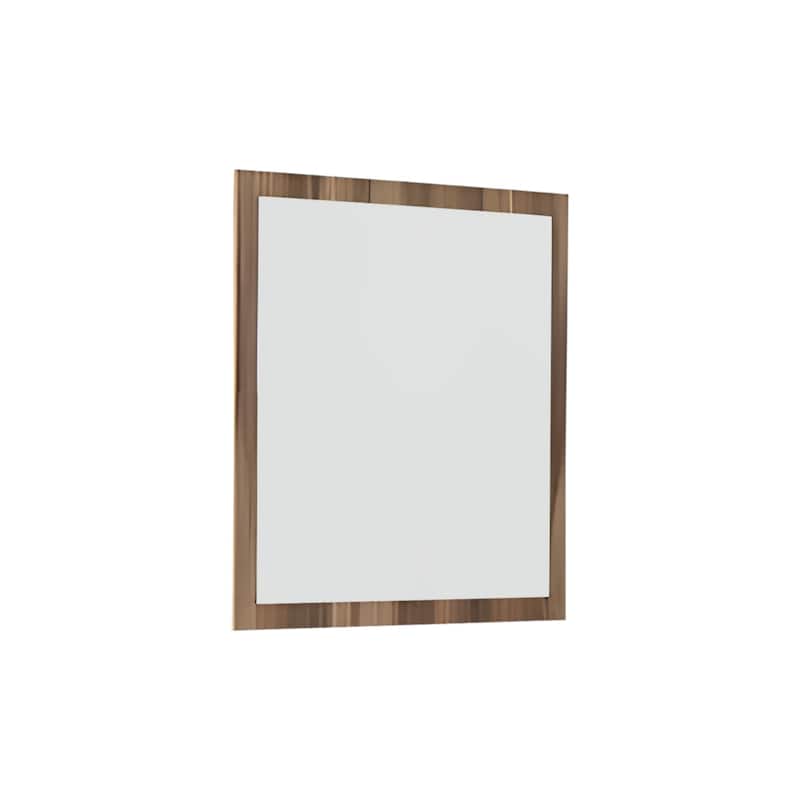 HomeRoots 41" Natural Wood Framed Accent Mirror - 39' X '41' X '1