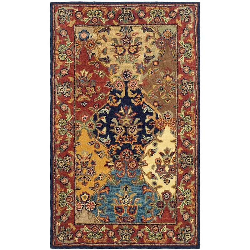 SAFAVIEH Handmade Heritage Reptilian Traditional Oriental Wool Rug