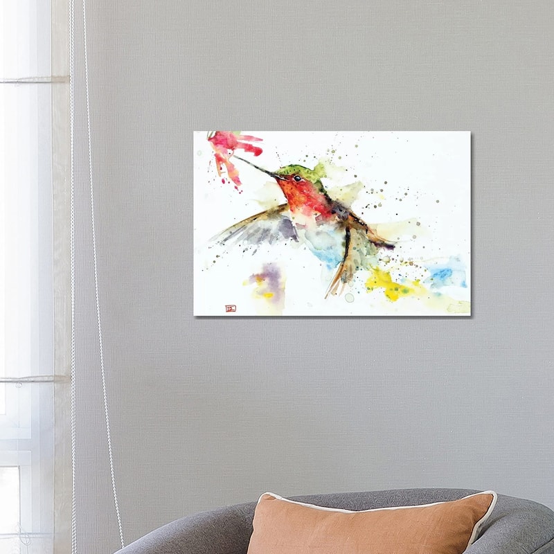 iCanvas "Hummer & Flower" by Dean Crouser Canvas Print - 18x26x1.5
