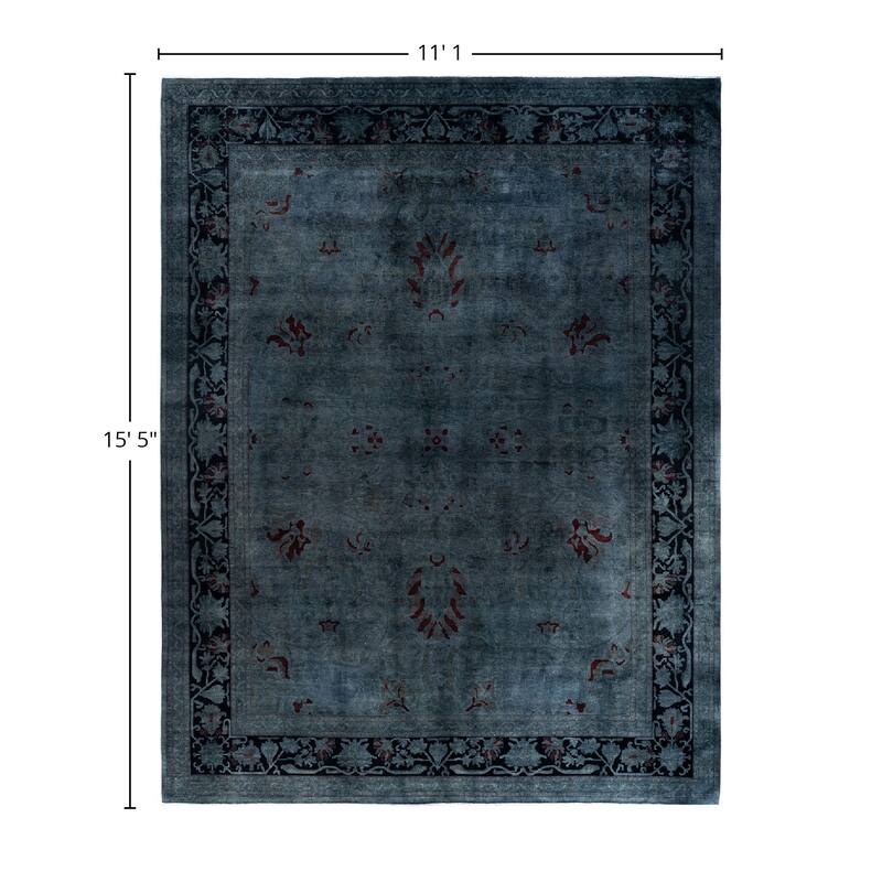 Vibrance One-of-a-Kind Hand-Knotted Area Rug - Gray, 11' 10" x 15' 5" - 11' 10" x 15' 5"