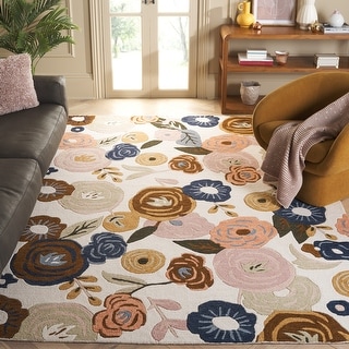 SAFAVIEH Handmade Chelsea Ainhoa French Country Floral Wool Rug