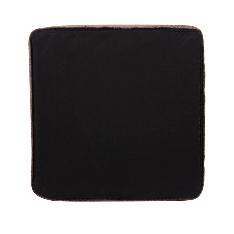 Allan Andrews No Tip Short Block Ottoman with Cover, Panama Collection