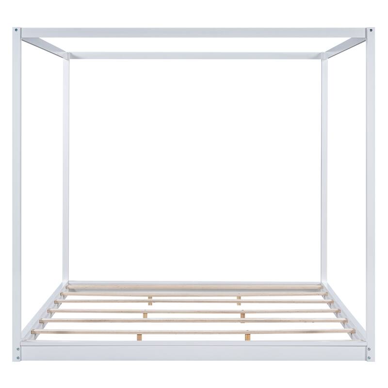 Canopy Platform Bed with Support Legs