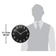 preview thumbnail 5 of 24, Infinity Instruments Vogue 12-inch Round Wall Clock - 12 x 1.25 x 12