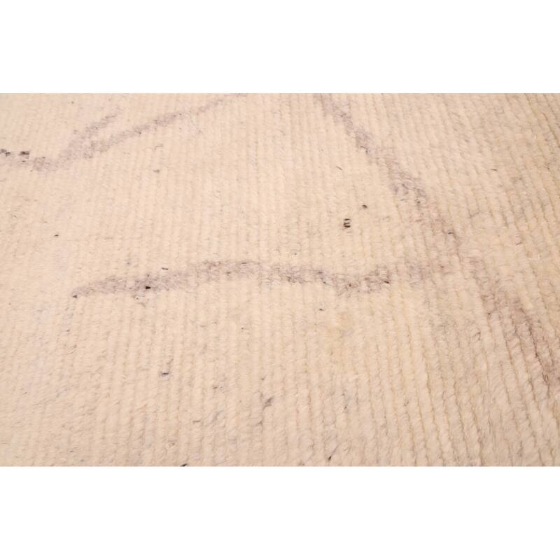 ECARPETGALLERY Hand-knotted Looma Cream Wool Rug - 7'10 x 9'11