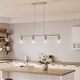 preview thumbnail 46 of 56, 4/5-Light Kitchen Island Pendant Light Fixture with Clear Glass Shades