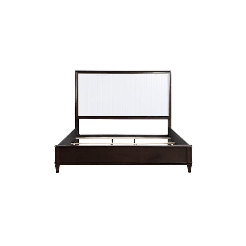 Eden 6 Piece White Espresso Panel Bedroom Set