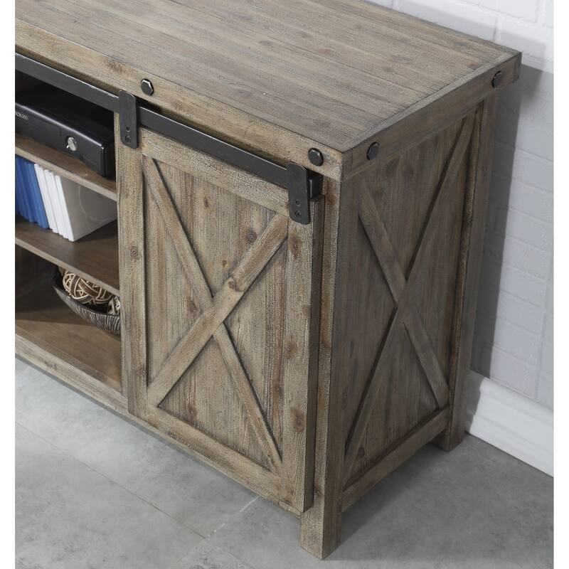 Carpenter Brown Wood Entertainment Base by Flexsteel - 72" x 33" x 19"