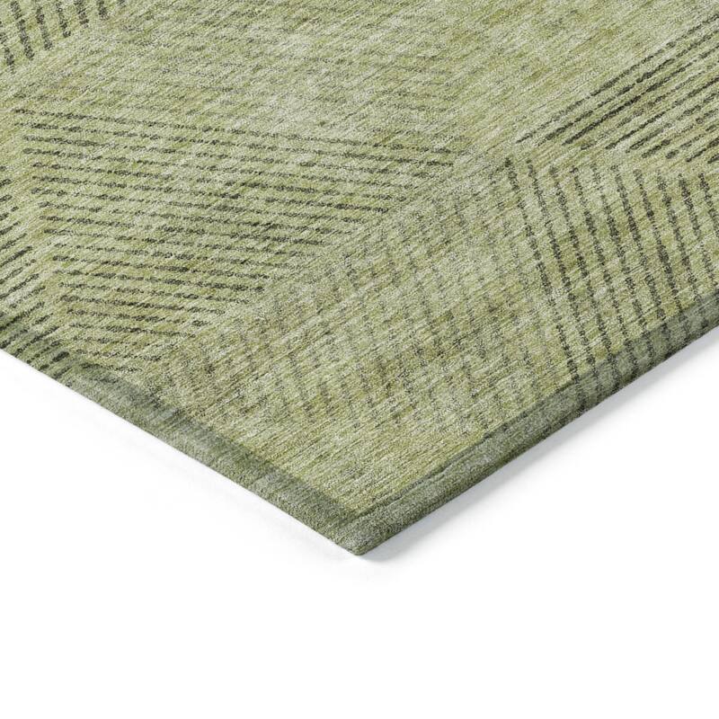 HomeRoots Geometric Transitional Rectangle Outdoor Rug