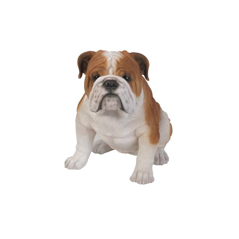 18.5" Sitting Bull Dog Outdoor Garden Statue