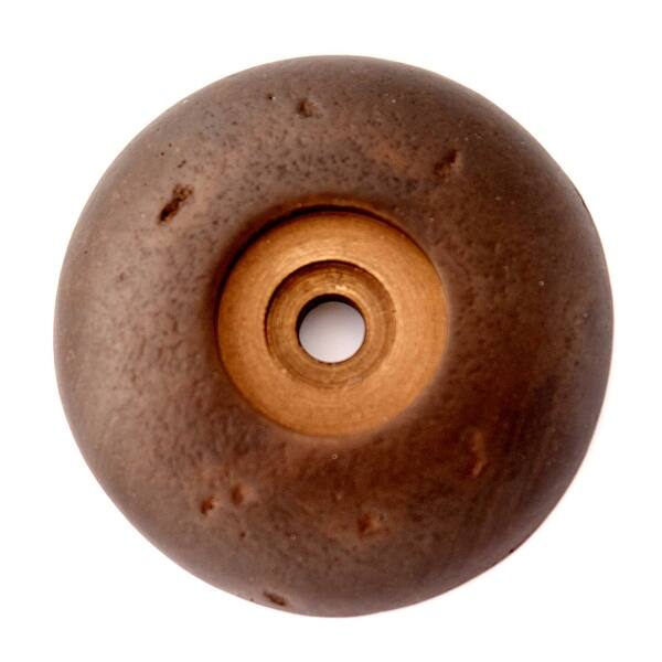 slide 2 of 2, Alno Sierra 1-5/8 Inch Diameter Cabinet Knob Backplate Dark Bronze