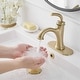 preview thumbnail 14 of 29, Single Handle Bathroom Sink Faucet with Drain Kit 1 Hole Brass Modern Bathroom Basin Vanity Faucets with Deck plate