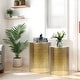 preview thumbnail 13 of 14, Adeco Set of 2 Round Nesting Side End Tables Set for Bedroom