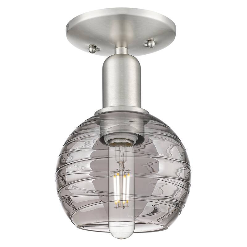 Innovations Lighting 716-1C-G1213-6SM Athens Deco Swirl 6" Wide - Brushed Satin Nickel