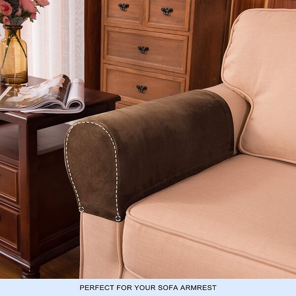 Details about   NC HOME Anti-Slip Waterproof Stretch Fabric Armrest Covers Furniture Protector A 