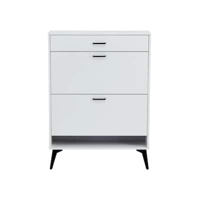 Shoe Cabinet with Metal Legs