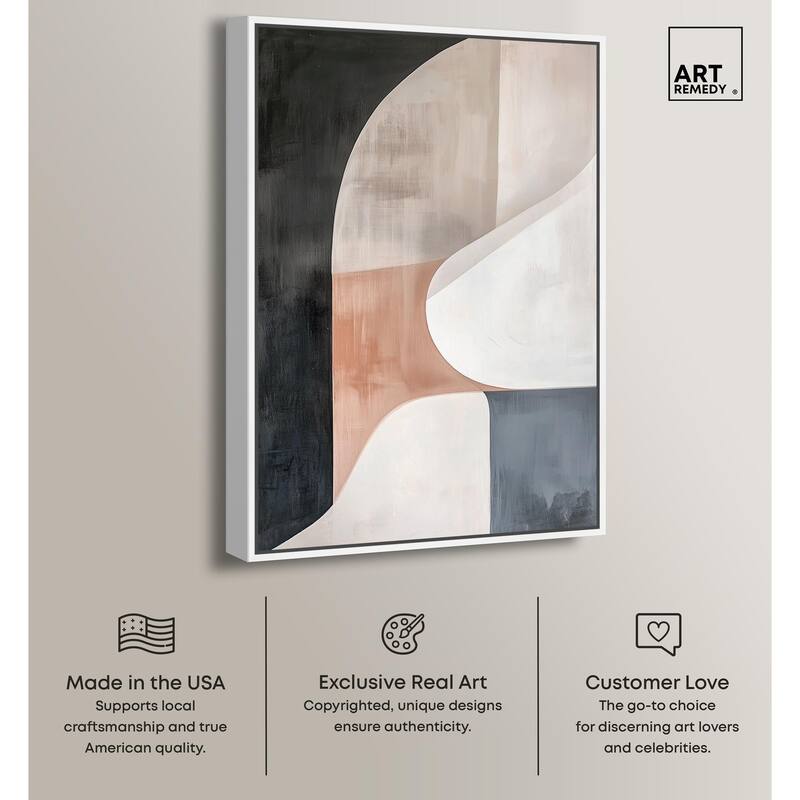 Curved Contour II Canvas by Art Remedy