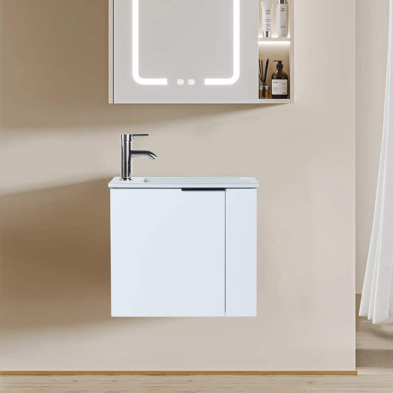 Topcraft 22-inch Wall Mount Bathroom Vanity with Sink - 22"
