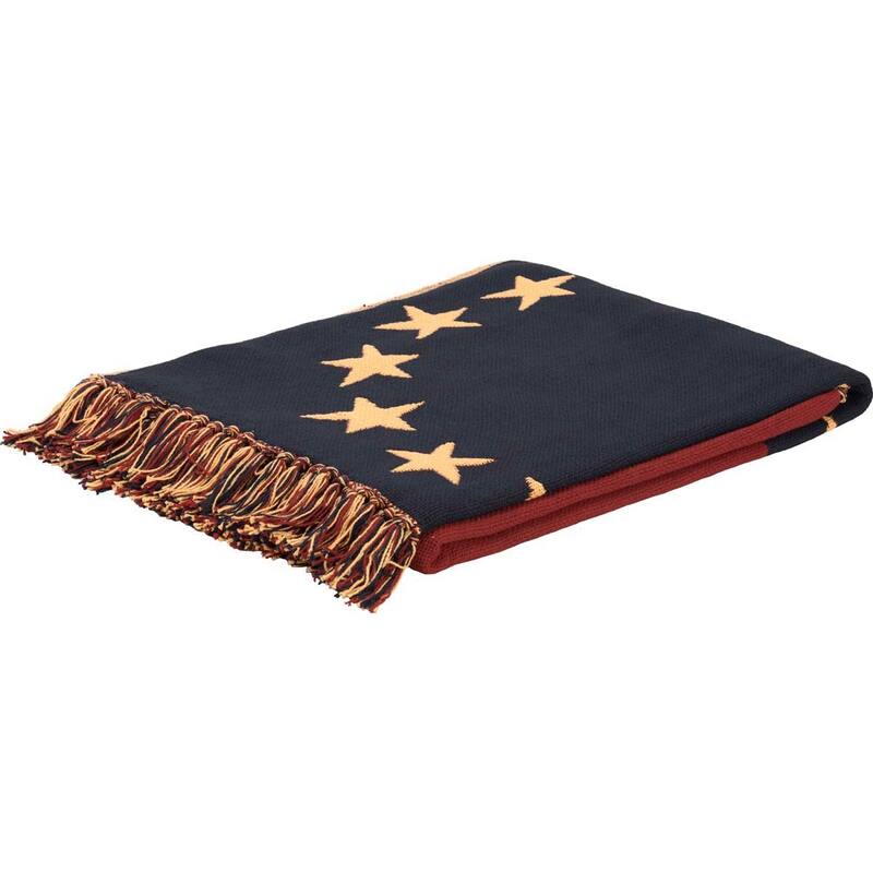 Old Glory Throw Woven 50x60