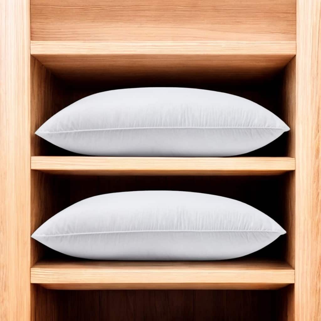 HomeRoots Set of Two Down Alternative Firm King Size Bed Pillows