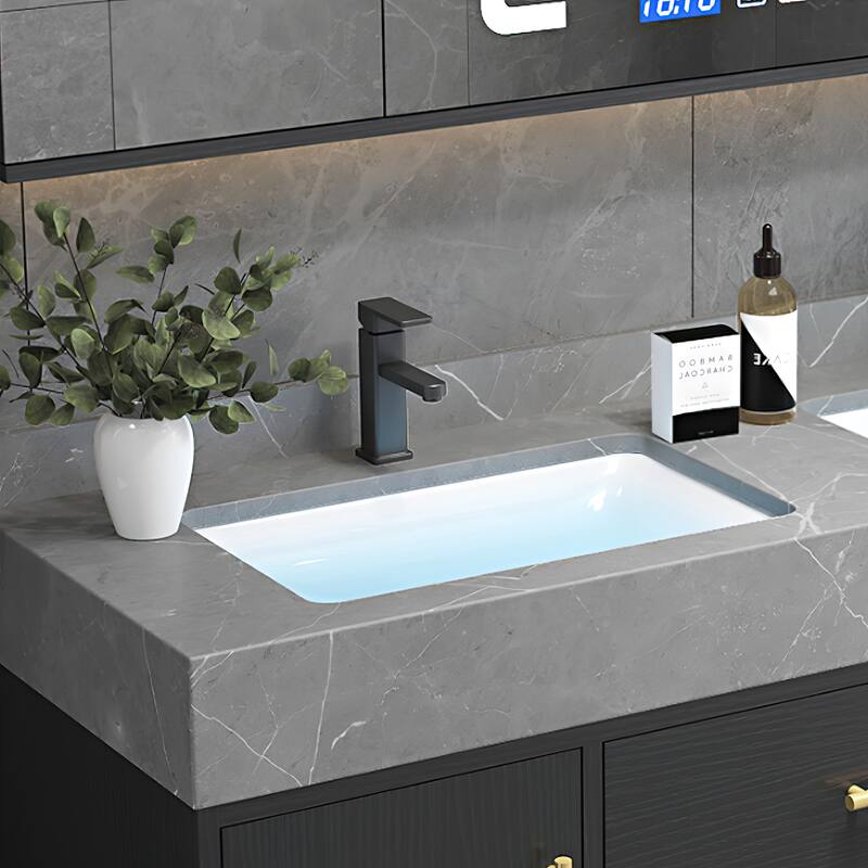 Modern 39" Wall Mounted Single Bathroom Vanity Set Fits Standard Bathrooms