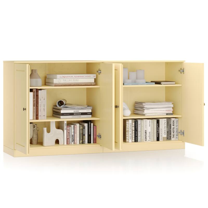 Palace Imports Solid Wood Sideboard, Raised Panel Doors, Adjustable Shelves