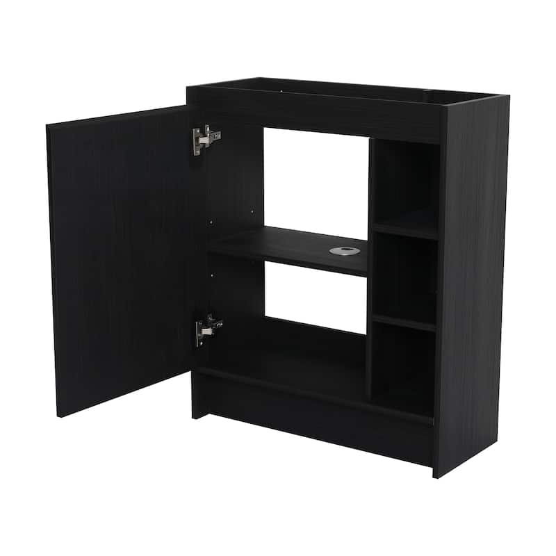 Malwee 28" FreeStanding Bathroom Vanity with Sink, Small Floor Stand Bathroom Vanity with Ceramic Sink and Soft Close Door