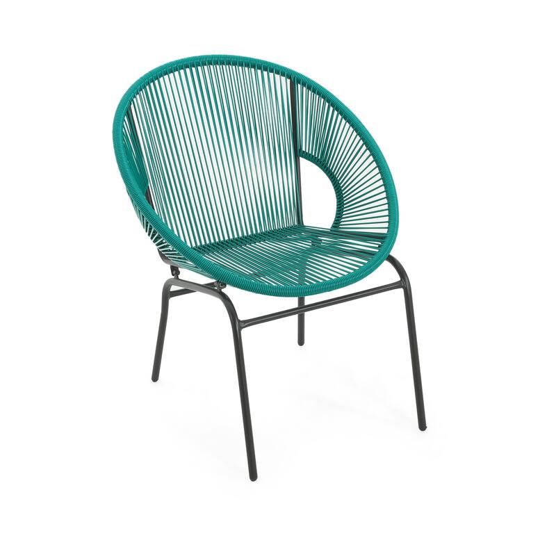 Nusa Outdoor Modern Rattan Club Chair (Set of 2) by Christopher Knight Home