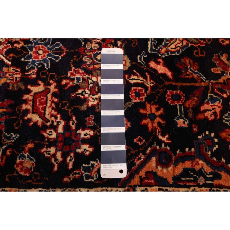 ECARPETGALLERY Hand-knotted Anadol Vintage Navy Wool Rug - 5'3 x 10'2