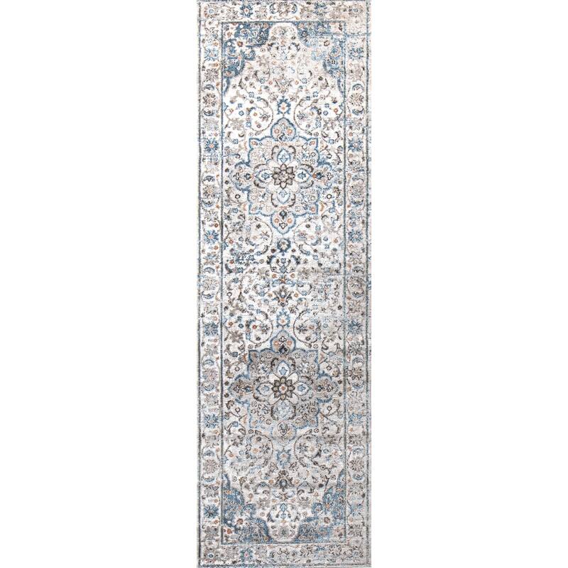 Bashian Bechham Ivory Transitional Area Rug - 2'6'' X 8'
