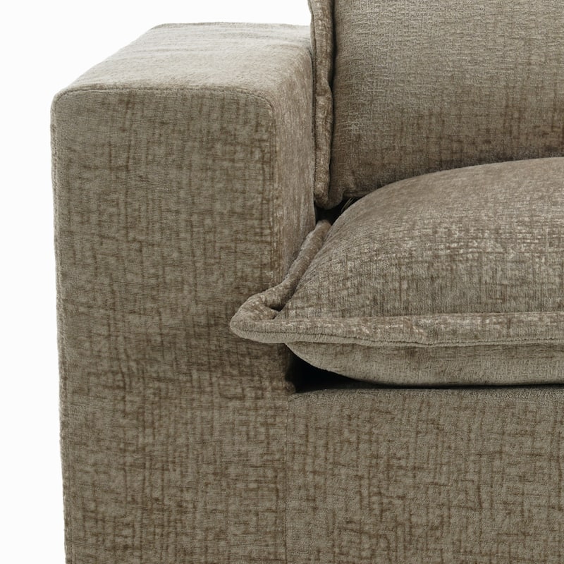 Comfy Cloud Chenille Upholstered Modular Sectional Sofa