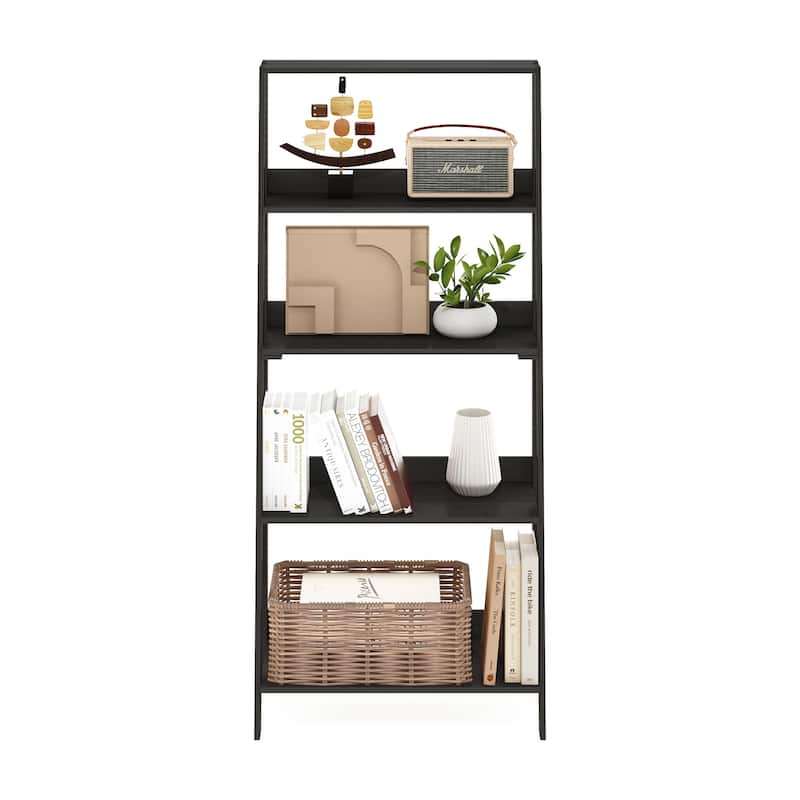 Furinno 5-Tier Ladder Bookcase Display Shelf